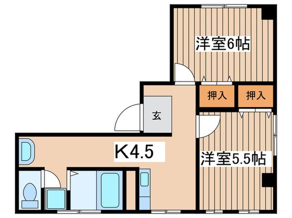 第２中村ビルの物件間取画像